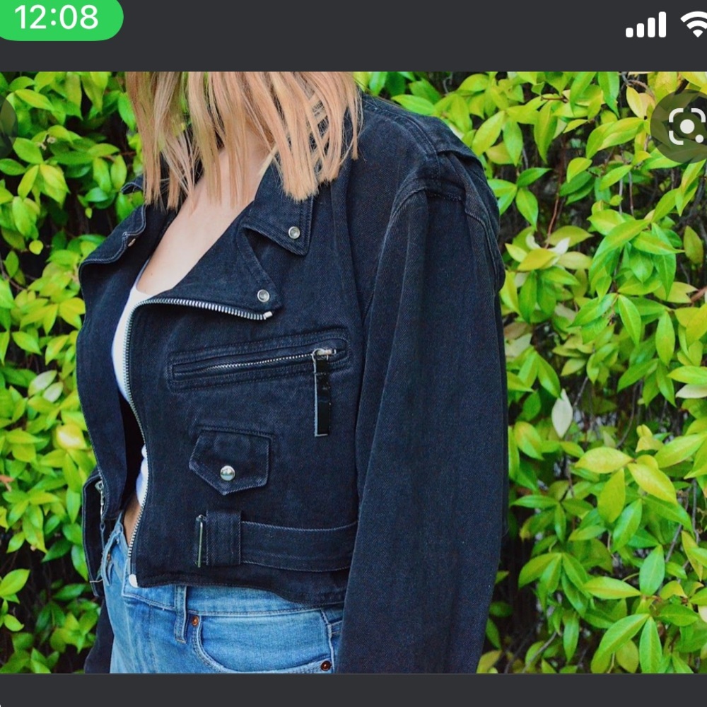 Frankie b Motto jacket never worn black small